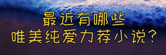 最近有哪些唯美纯爱力荐小说？